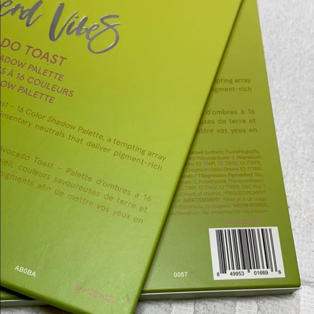 BH Cosmetics AVOCADO TOAST WEEKEND VIBES EYESHADOW PALETTE ☀️Last 1☀️PLASTIC NWT - Picture 10 of 12